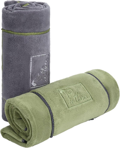 PETTOM 2er Set Hundehandtuch, Hundehandtuch Extra Saugfähig, Handtuch Hund Mikrofaser Schnell Trockn