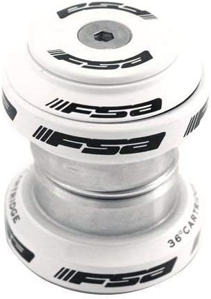 FSA Orbit MX 1-1/8 Zoll Gewindelose MTB Road Headset mit Top Cap, weiss, NO.20, XTE1510