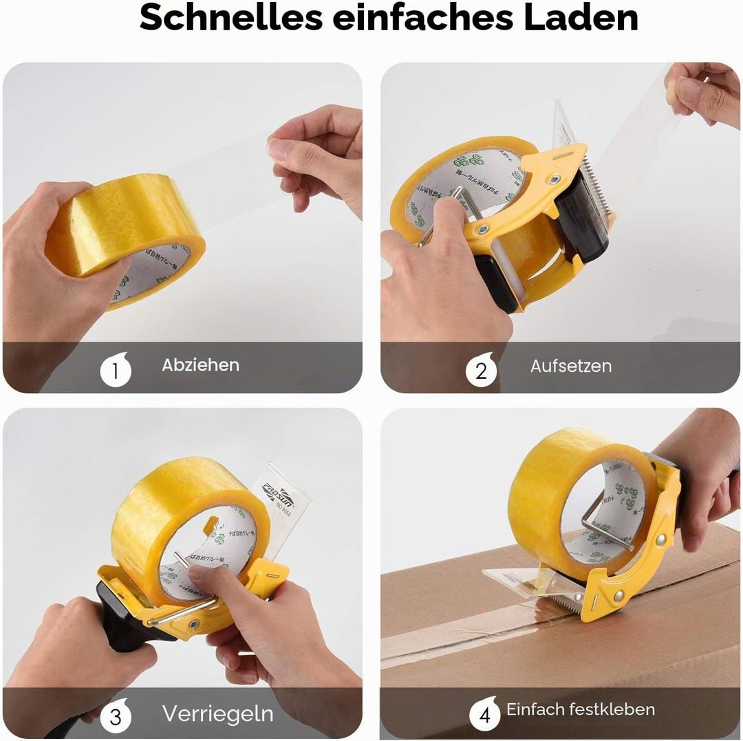 Handheld Klebebandabroller, mit extra Klinge Verpackung Karton Cutter, Paketklebeband Paketbandabrol