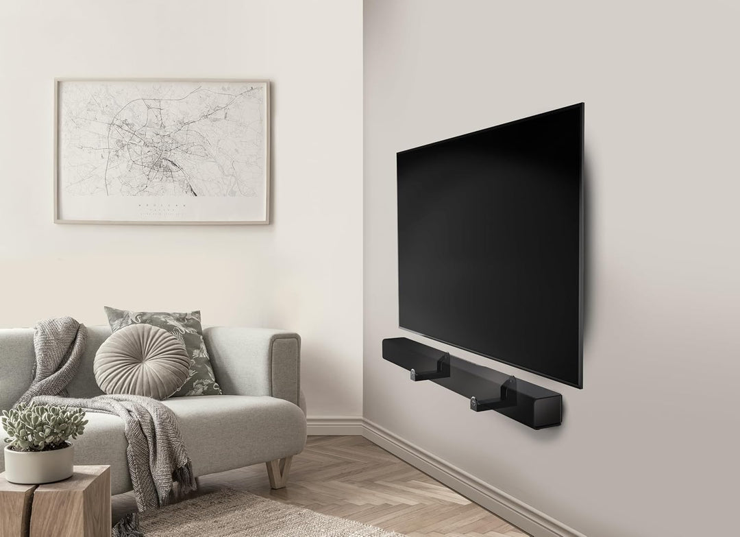 Meliconi WALL Soundbar, Wandhalterung Universal auch für Gipskarton