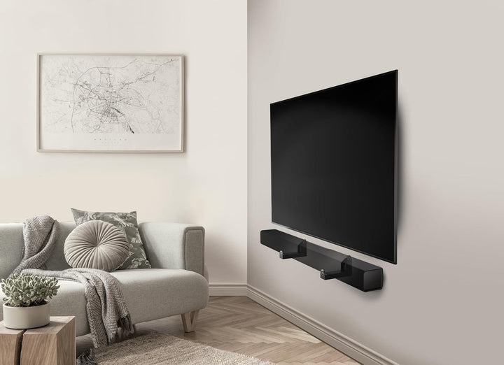 Meliconi WALL Soundbar, Wandhalterung Universal auch für Gipskarton