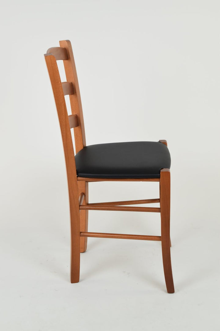 Tommychairs - Stuhl VENICE für Küche und Esszimmer, robuste Struktur aus lackiertem Buchenholz im Fa