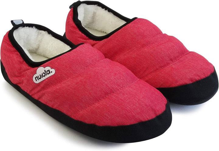 NUVOLA. Hausschuhe Herren Damen Rutschfester Sohle warm gepolstert bequem 36/37 EU Salmon, 36/37 EU
