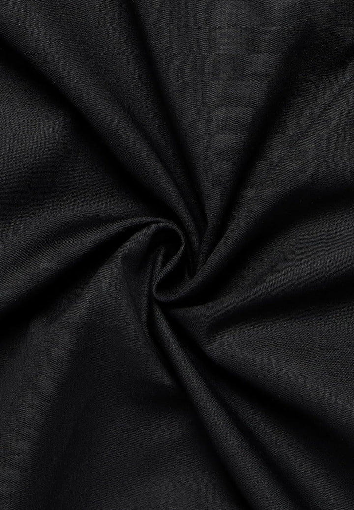 ETERNA Langarm Hemd COMFORT FIT Pinpoint unifarben mit Classic Kent Kragen 39 Schwarz (39), 39 Schwa