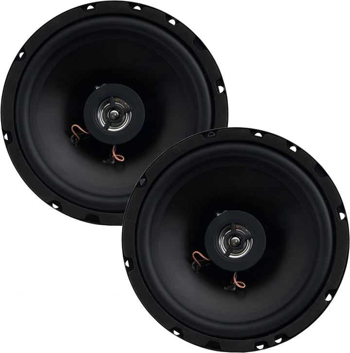 Sound Way Lautsprecher Auto 16,5 cm und Lautsprecherringe Adapter Halterungen Kabel passend kompatib