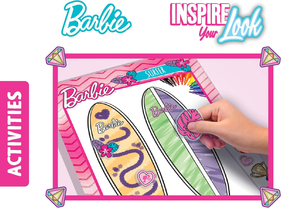 Lisciani - BARBIE - Skizzenbuch Inspiriert Deinen Look - BARBIE Modelle zum Anziehen - Kreatives Spi