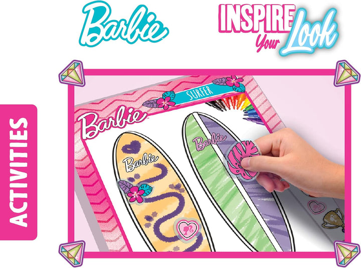 Lisciani - BARBIE - Skizzenbuch Inspiriert Deinen Look - BARBIE Modelle zum Anziehen - Kreatives Spi