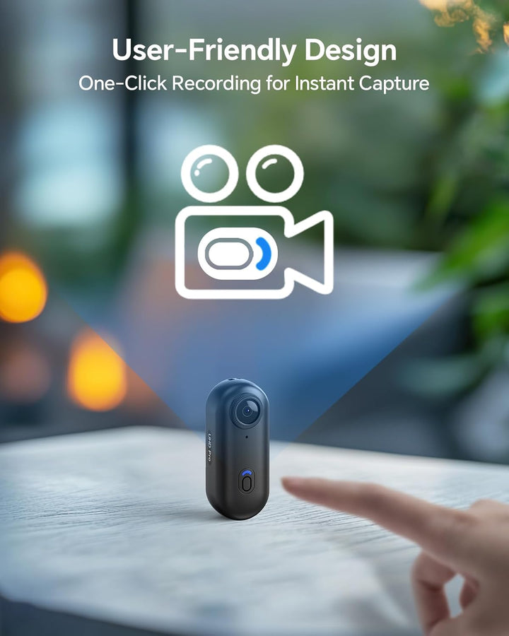 BOBLOV W4 4K Bodycam Körperkamera Mini, Body Cam mit 360° drehbarem Clip und Magnetclip, 90 Minuten