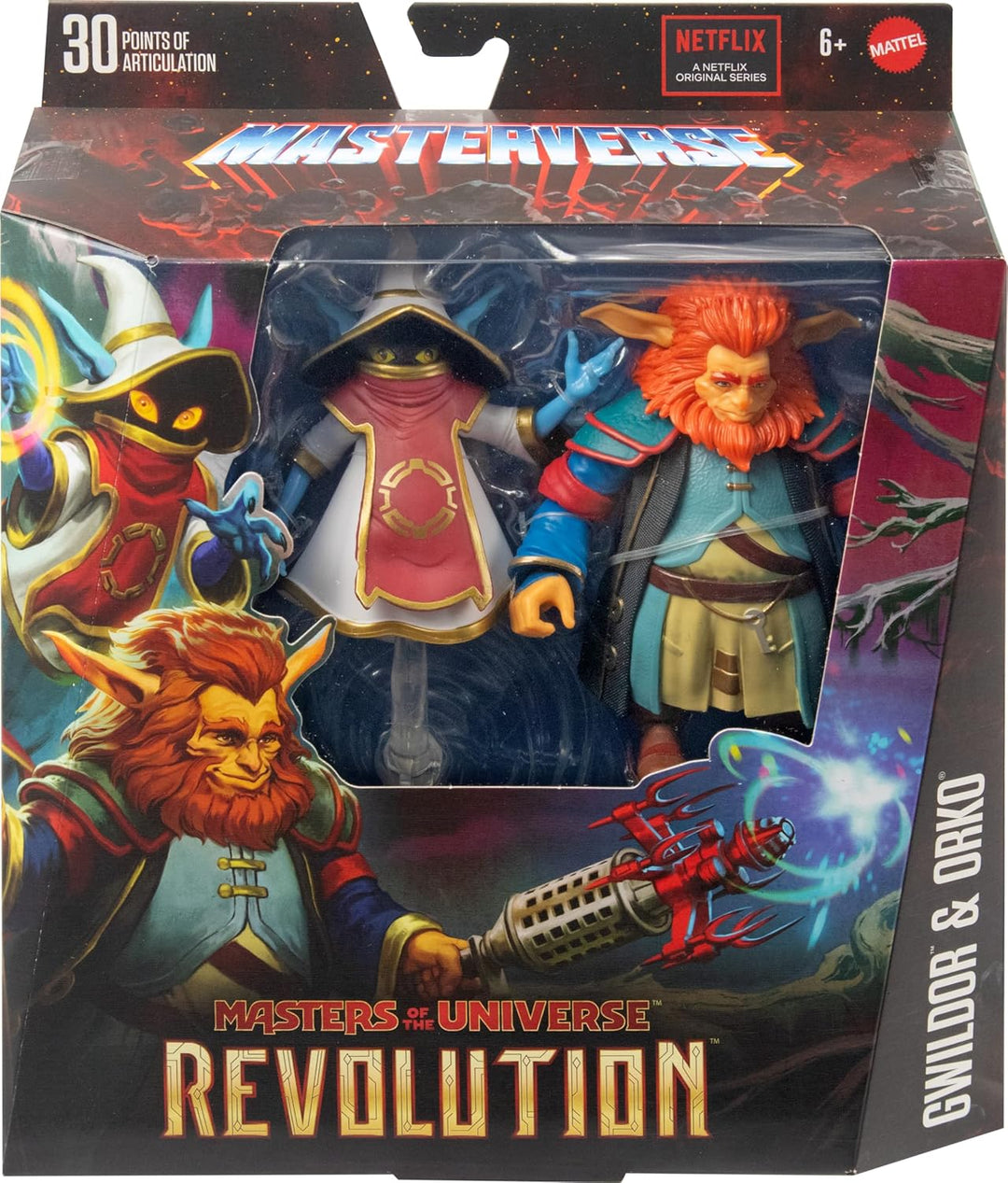 Masters of the Universe Masterverse: Revolution Exclusive Figuren: Gwildor & Orko 2er Pack, HTG87 Gw