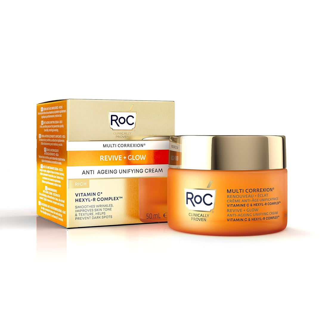 RoC - Multi Correxion Vitamin C Vereinheitlichende Crème - Glättet Falten - Verbessert Hautton und T