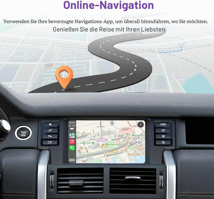 EZoneTronics Wireless CarPlay & Android Auto Retrofit Kit Decoder Box für Land Rover Jaguar Range Ro