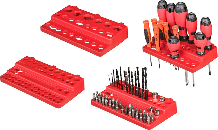 Werkzeugwand Stapelboxen 1152 x 780 mm - Lagersystem SET Werkzeughaltern und 34 Stück Box - Wandrega