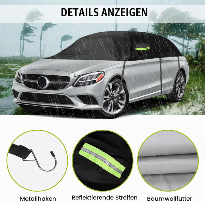 Halbe Autoabdeckung Ersatz für Mercedes-Benz C-Class 2015-2024, Halbgarage Upgrade Verdickter Allwet