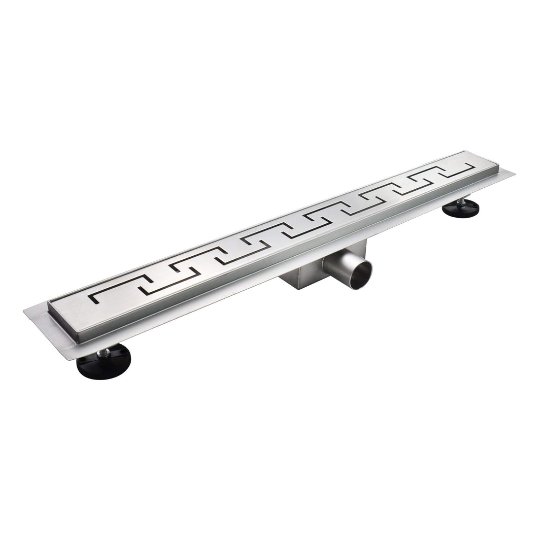 Duschrinne 110 cm Bodenablauf Duschablauf aus Edelstahl sehr flach Grössen 50cm – 120cm Model R4 Gri