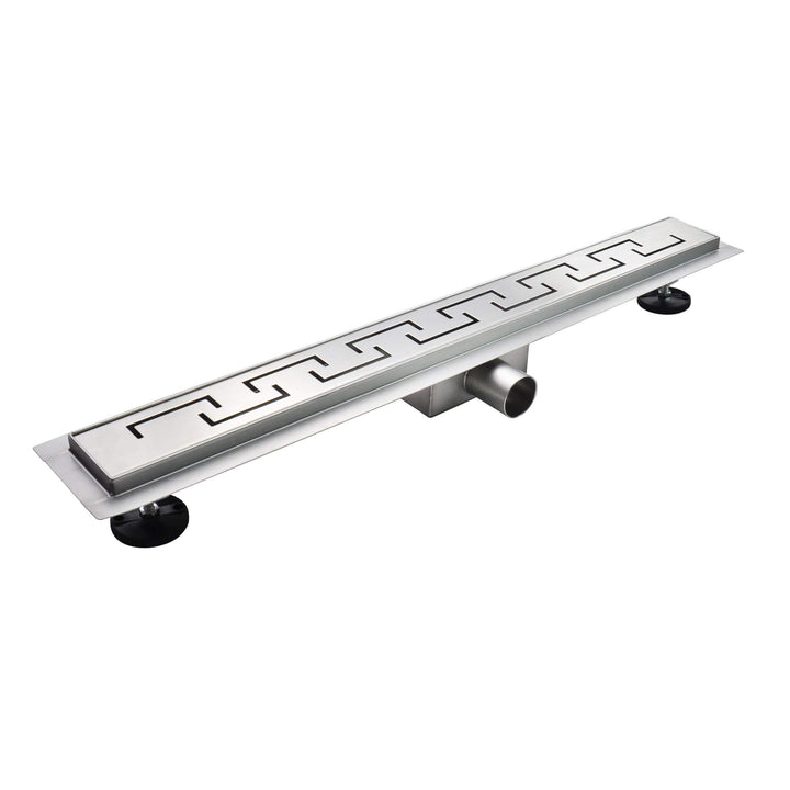 Duschrinne 110 cm Bodenablauf Duschablauf aus Edelstahl sehr flach Grössen 50cm – 120cm Model R4 Gri
