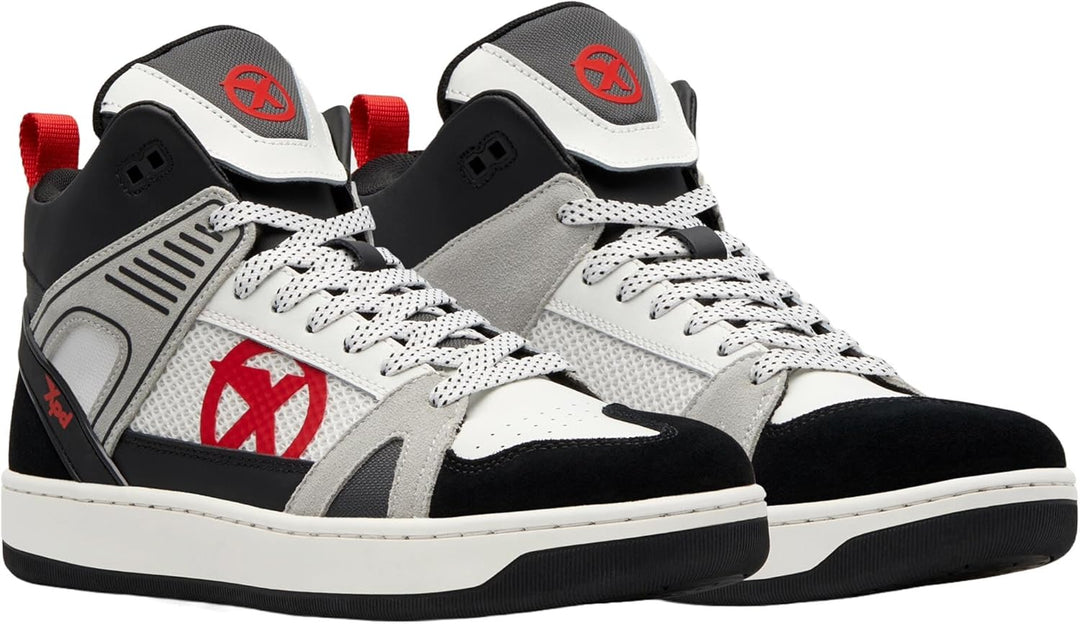 XPD Herren Moto-1 SneakersZertifizierte Motorrad-Sneaker 44 EU Weiss, 44 EU Weiss