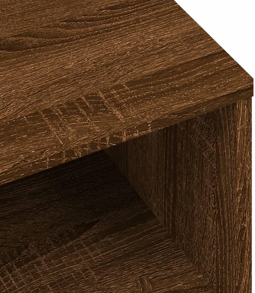vidaXL TV-Schrank Braun Eiche-Optik 80x40x40 cm Holzwerkstoff Braune Eiche, Braune Eiche