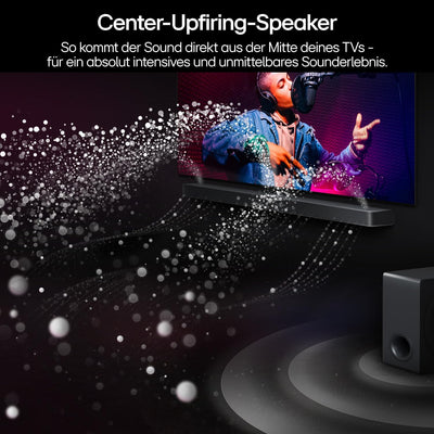 LG DS80TR 5.1.3 Dolby Atmos Soundbar (580W) mit kabellosem Subwoofer & Rücklautsprechern (Wow Cast,