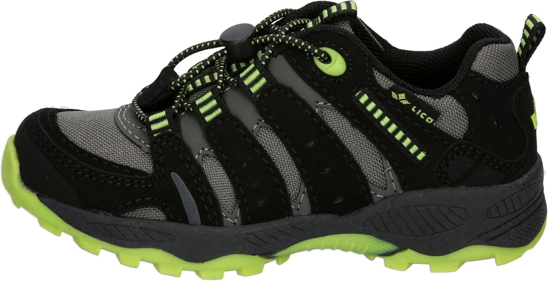 Lico Unisex Kinder Fremont Trekking-& Wanderhalbschuhe 28 EU Grau Schwarz Lemon, 28 EU Grau Schwarz