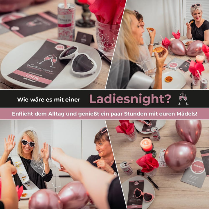 mitmach-krimi – Ladiesnight: der Mörder trinkt Prosecco – Krimidinner Spiel für zuhause für 6-12 Per