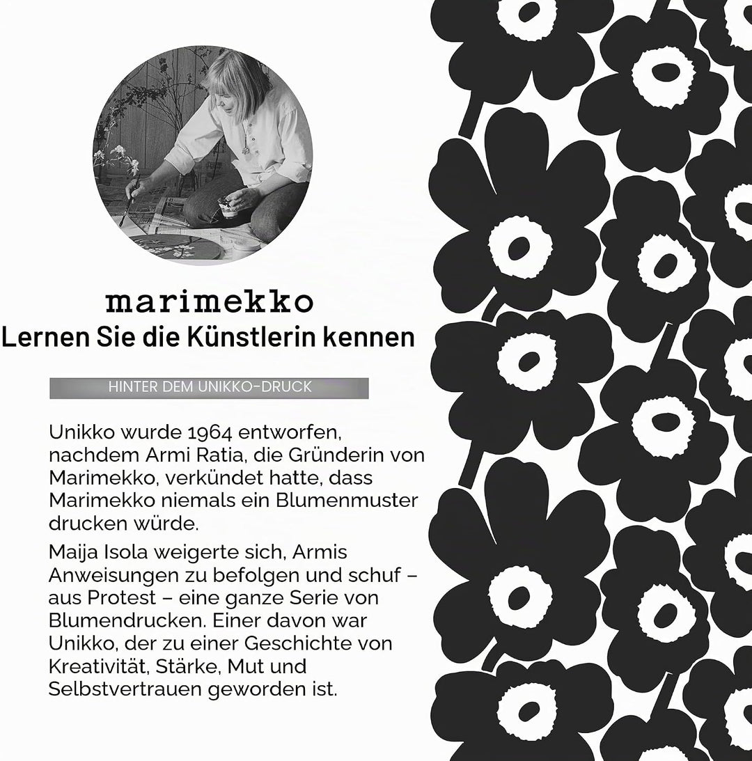 Marimekko - Pieni Unikko Kissenhülle mit Reissverschluss Pink 20" x 20", Pink 20" x 20"