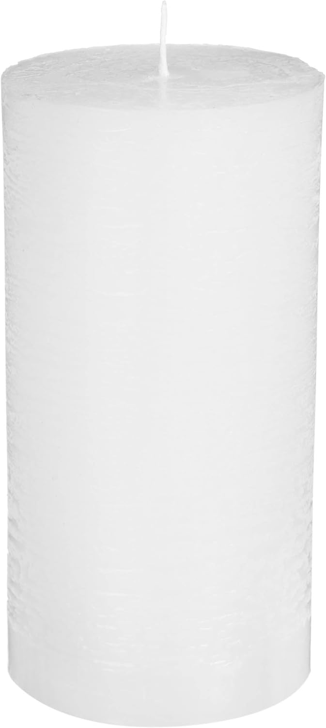 Premium Kerzenset 4,5 kg durchgefärbte Stumpenkerzen von Kerzenwelt 1. Wahl ohne Duft (weiss)