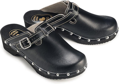 ESTRO Clogs Damen Holz Leder - Clogs Herren Damen Clogs Leder Holzschuhe Herren Holzclogs Damen mit