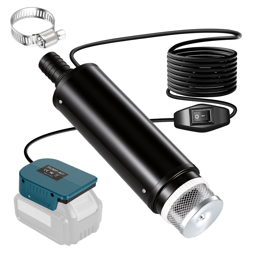 Akku Wasserpumpe für Makita 18V, 30L/min Tragbare Wasserpumpe &amp; Sumpfpumpe Wasserpumpe Akku, Selbsta