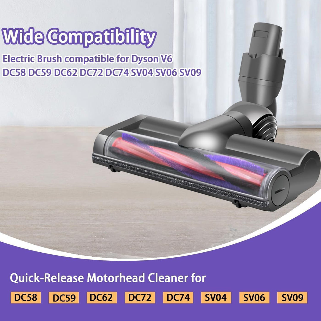 Elektrische Bürste kompatibel für Dyson V6 DC58 DC59 DC62 DC72 DC74 SV04 SV06 SV09, Direktantrieb Re