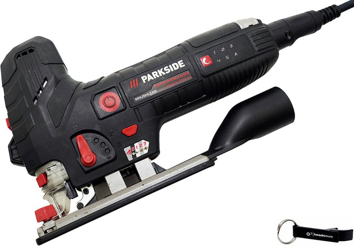 HEADNMORE® Bundle - PARKSIDE PERFORMANCE® Pendelhubstichsäge PPSTK 550 elektrisch +Schlüsselanhänger