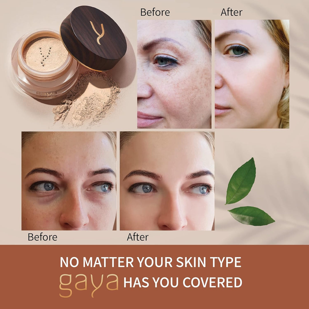 Mineral Foundation Make Up Puder – Vegane Professionelle Natürliche Full Coverage Hochdeckendes Make