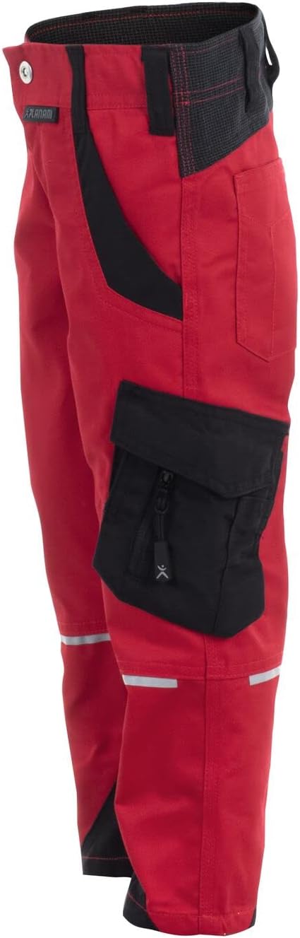 Planam Norit Kinder Junior Bundhose rot schwarz Modell 6547 Grösse 86/92