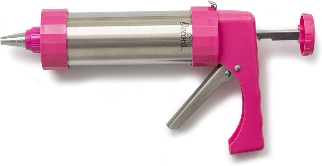 Decora 0142010 GEBÄCKPRESSE COOKIE MIT 13 MOTIVSCHEIBEN UND 8 SPRITZTÜLLEN
