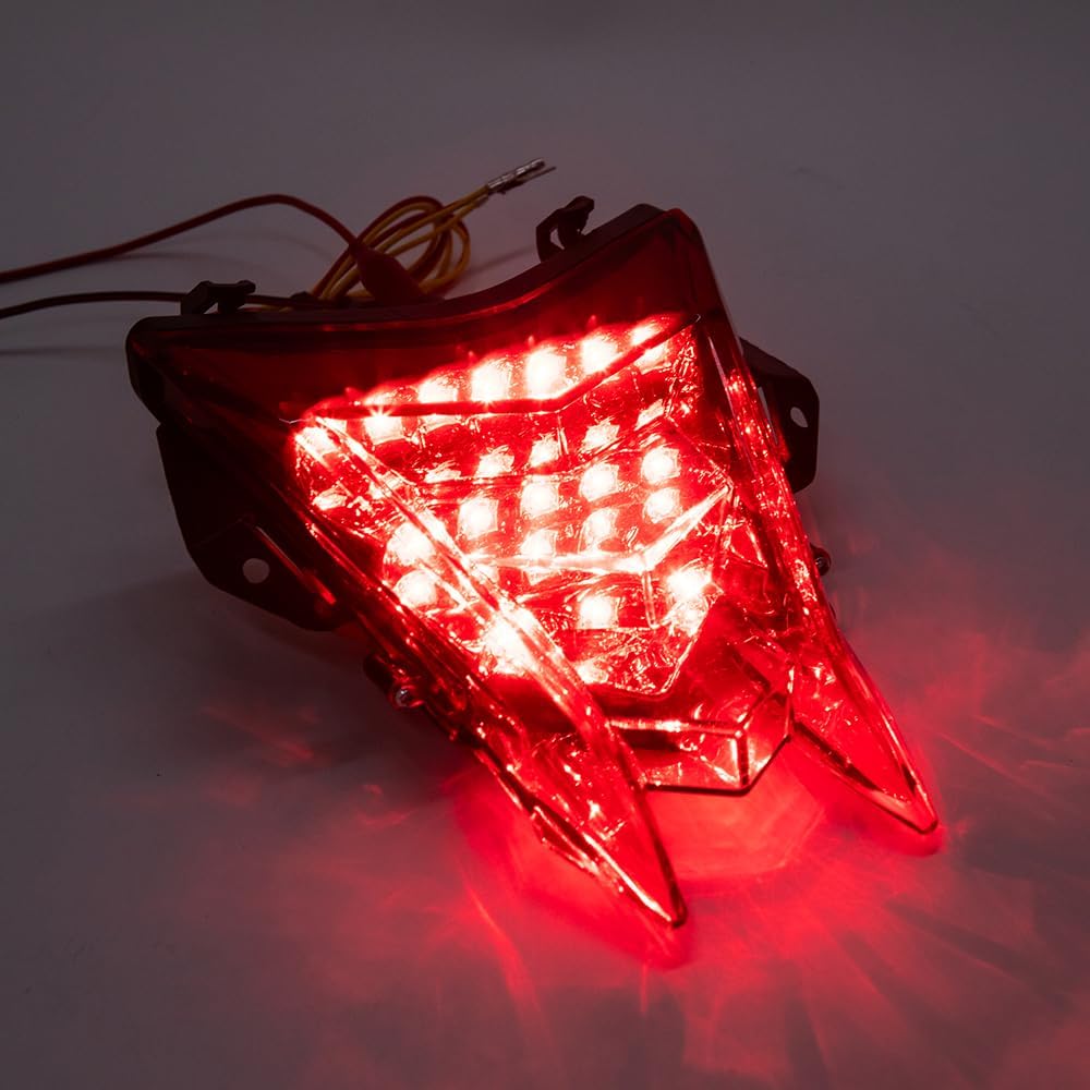 12V Motorrad Rücklicht LED Bremslicht Kennzeichenbeleuchtung Rotlicht Kompatibel mit HP4 S1000R S100