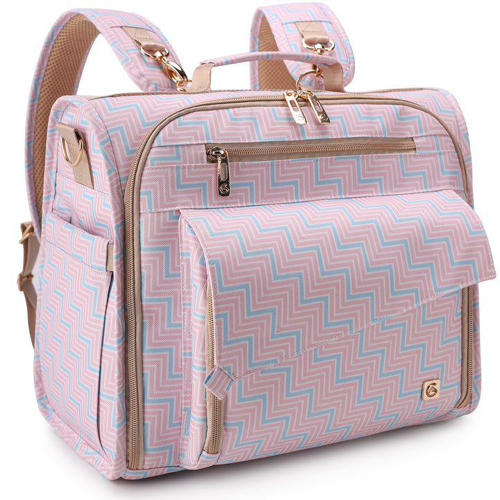 Allcamp Wickeltasche, gross, unterstützt Kinderwagen, umgewandelt in eine Tragetasche Rose, Rose