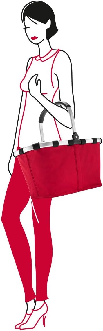 reisenthel Set carrybag+thermocase red+Black - Stabiler Einkaufskorb + Mini Kühltasche – Elegantes u