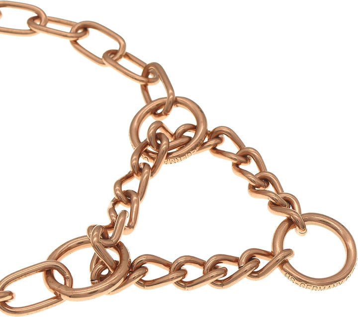 Sprenger Hundehalskette mit Durchzugskette 3 mm I CUROGAN Hundehalsband für kurz- und langhaar Hunde