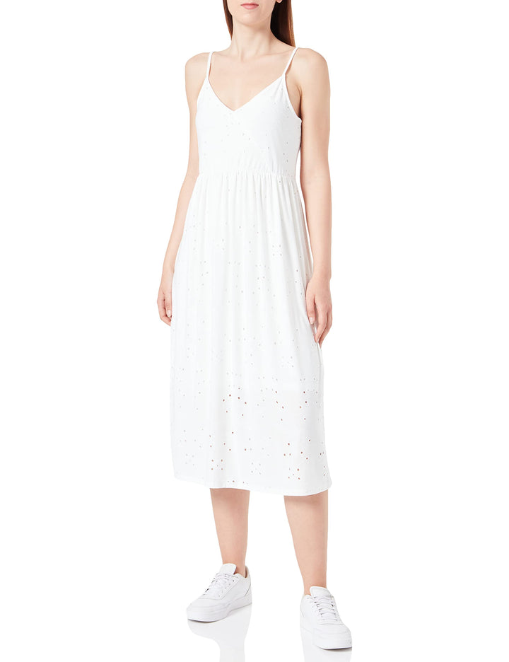 VERO MODA Damen Vmcamil Singlet Calf Dress JRS Kleid M Snow White, M Snow White