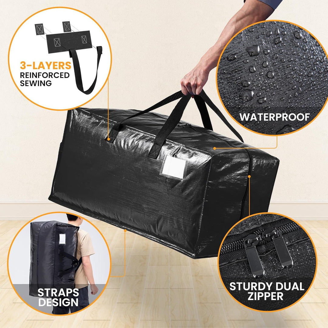 TAILI Heavy Duty Umzugstaschen, Kleideraufbewahrungstaschen mit stabilem Reissverschluss und starken