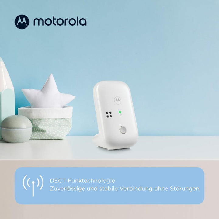Motorola Nursery BabyPhone PIP10-230V - Tragbare Elterneinheit - 300 Meter Reichweite - Inkl. 2 Netz