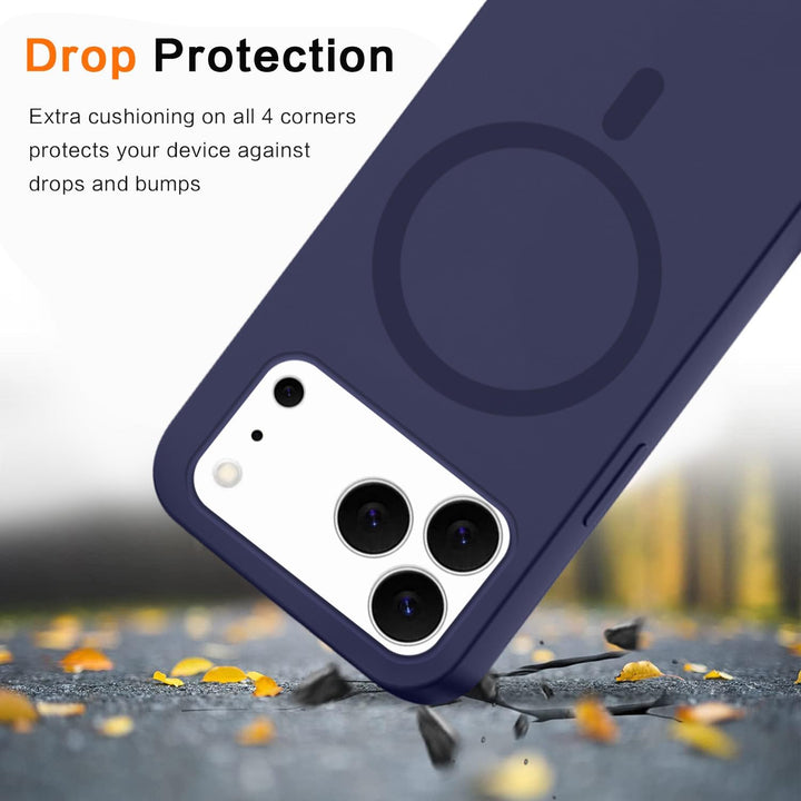 Handykette für iPhone 17 Pro Hülle mit Band [Kompatibel mit Magsafe] Flüssig Silikon Necklace Handyh