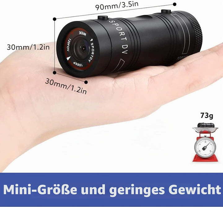 Hangang Mini Action cam 1080P Full HD Action Wasserdicht Sport Helm Bike Helm Video Kamera DVR AVI V