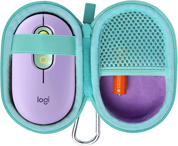 co2CREA Case Harte Reiseschutzhülle Etui Tasche für Logitech Pebble Mouse 2 M350s /M350 Pebble/Logit
