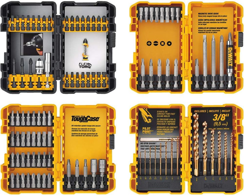 Dewalt DW1361 Titan-Bohrer-Set, 21-teilig, 100 pieces 100-Piece Accessory Set, 100-Piece Accessory S