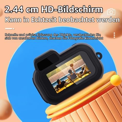 Mikro-Digitalkamera, 1080P, 2 MP, Kleine Videokamera mit 0,96-Zoll-Farbbildschirm, 100 Minuten Akkul