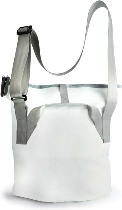 360° Grad Tender City Damen Handtasche Segeltuch weiss, Krebs orange