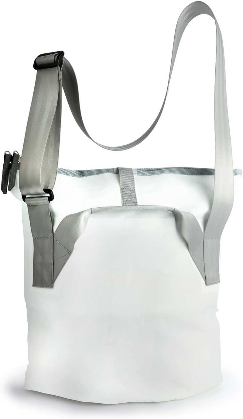 360° Grad Tender City Damen Handtasche Segeltuch weiss, Krebs orange