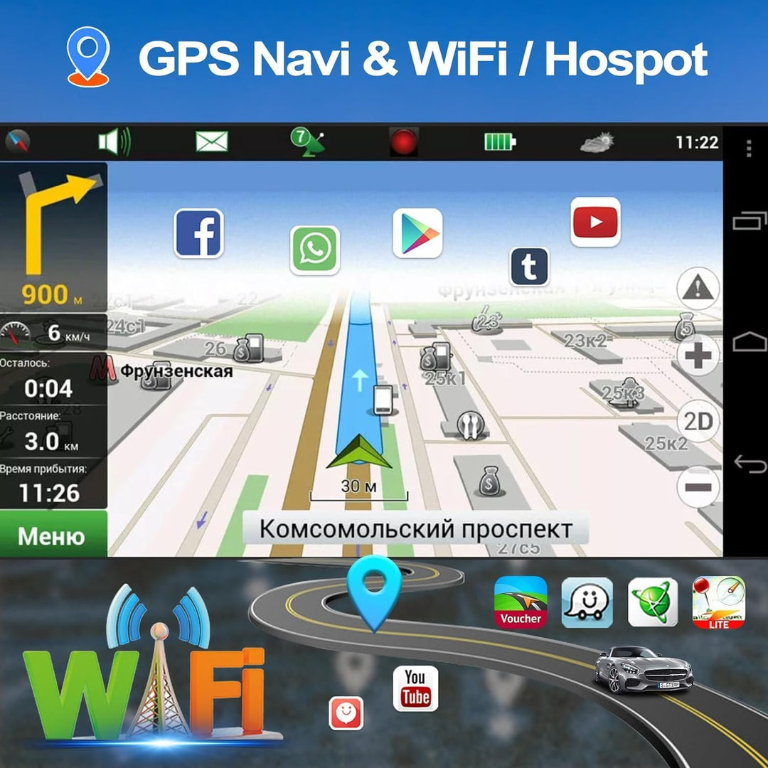 CAMECHO 2G+64G Android 13 Autordio Pour Suzuki Splash Ritz/Opel Agila 2004-2014 Avec Carplay/Android