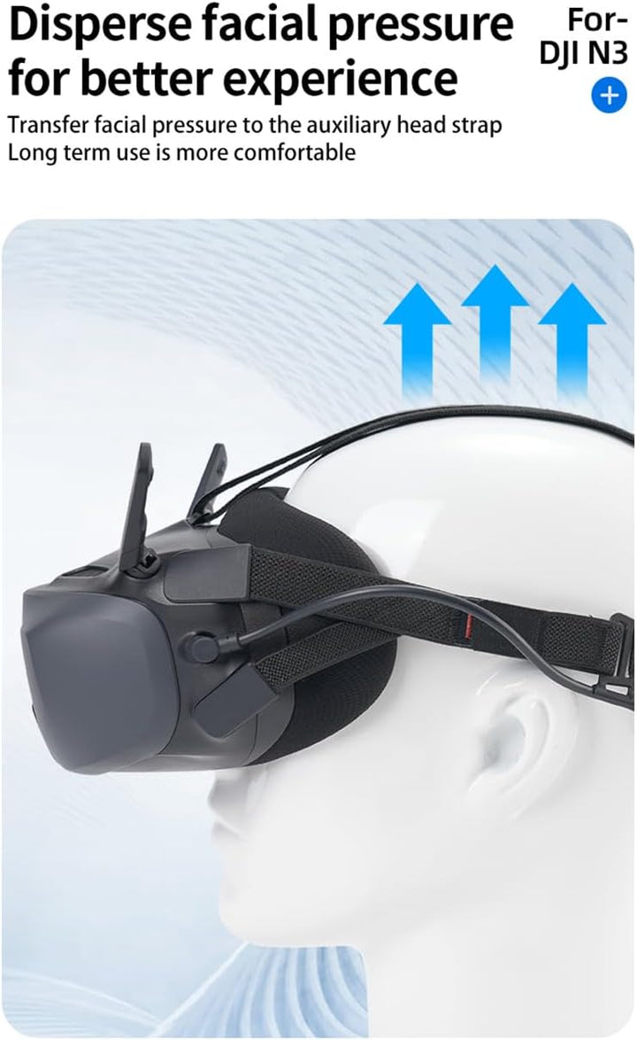 Kopfband-Gurt für DJI Goggles N3, einfach zu tragen, bequem, Kopfband-Gürtel, Dekompressionskopfband
