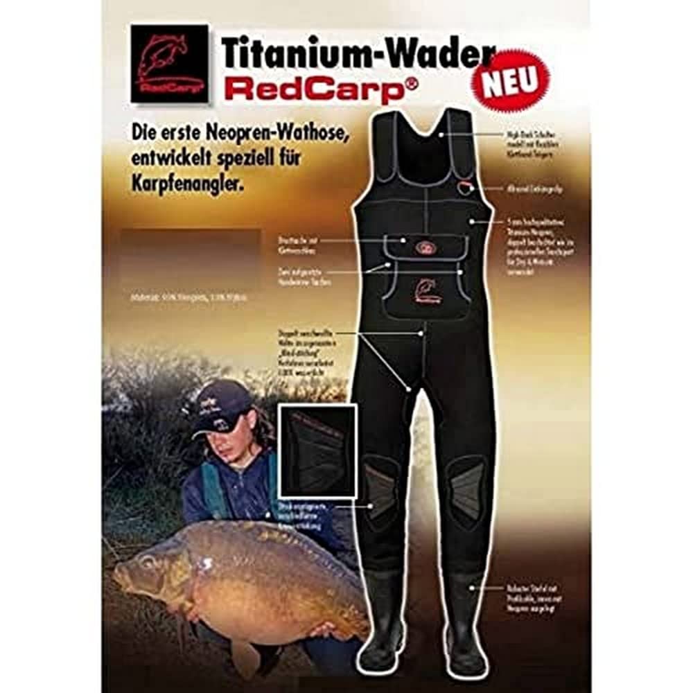Behr Titanium Red Carp® Neopren-Wathose (5mm) 45-46